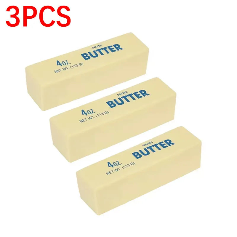 Squishy Elastic Butter Stick Fidget Toy Cheese Shape Stress Relief Game Funny Decompression Prank Squeeze Toy for Anxiety Relief