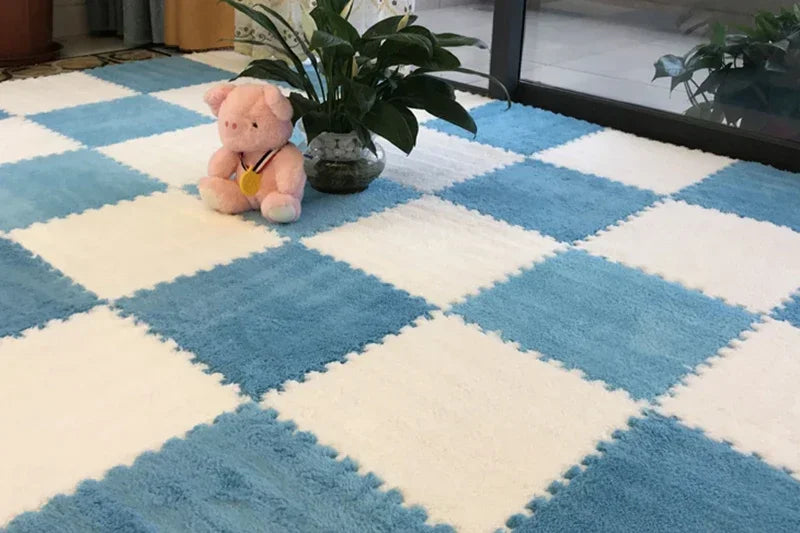 CloudTiles Interlocking Puzzle Carpet Pieces