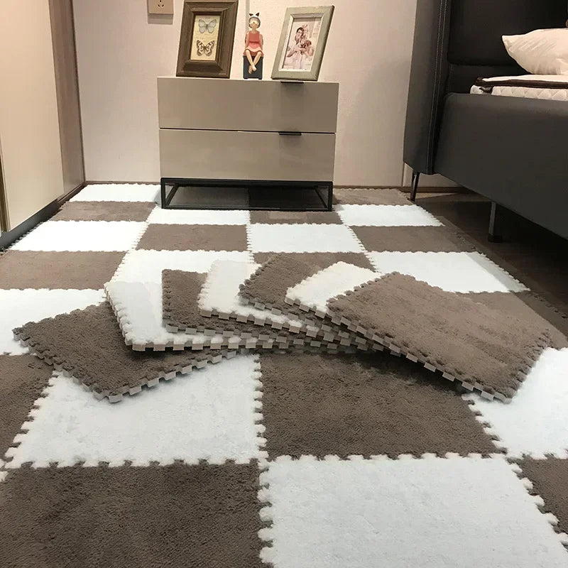 CloudTiles Interlocking Puzzle Carpet Pieces