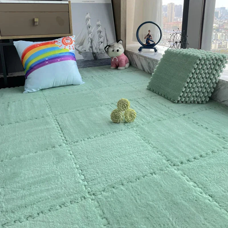 CloudTiles Interlocking Puzzle Carpet Pieces