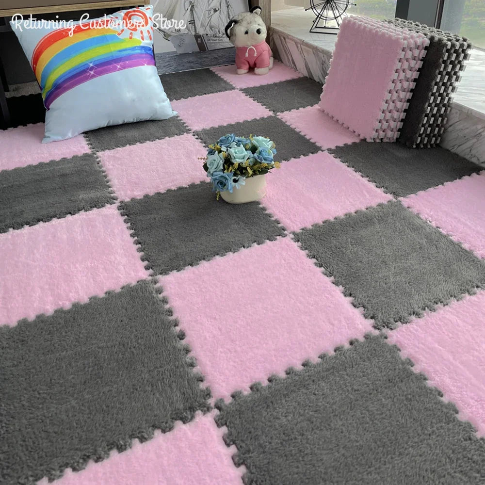 CloudTiles Interlocking Puzzle Carpet Pieces