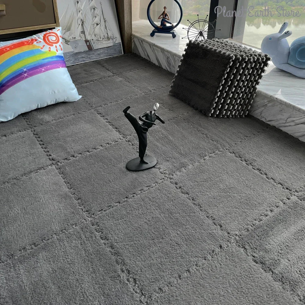 CloudTiles Interlocking Puzzle Carpet Pieces