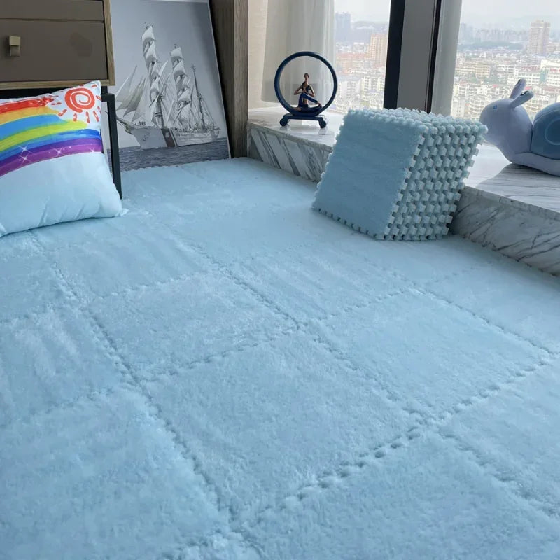 CloudTiles Interlocking Puzzle Carpet Pieces