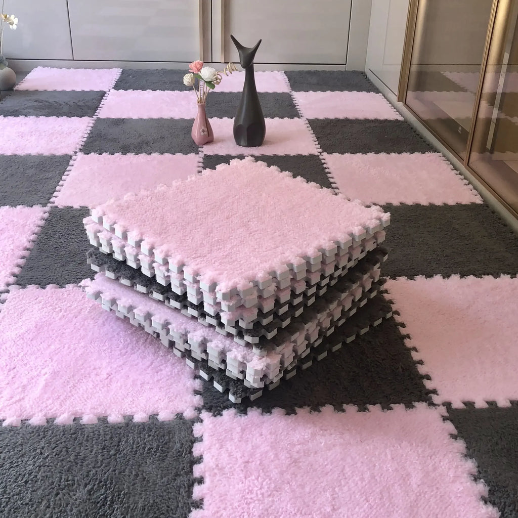 CloudTiles Interlocking Puzzle Carpet Pieces