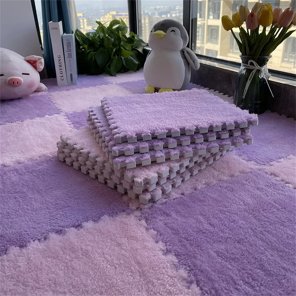 CloudTiles Interlocking Puzzle Carpet Pieces