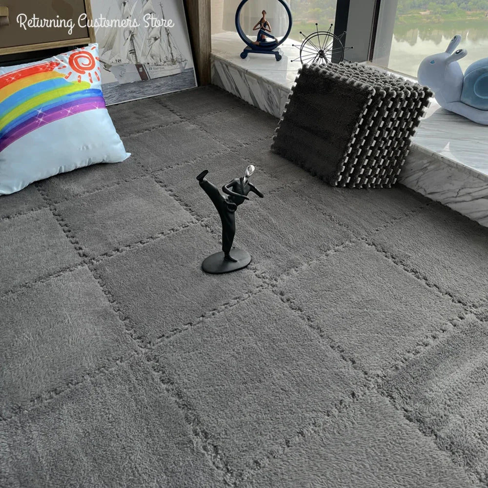 CloudTiles Interlocking Puzzle Carpet Pieces
