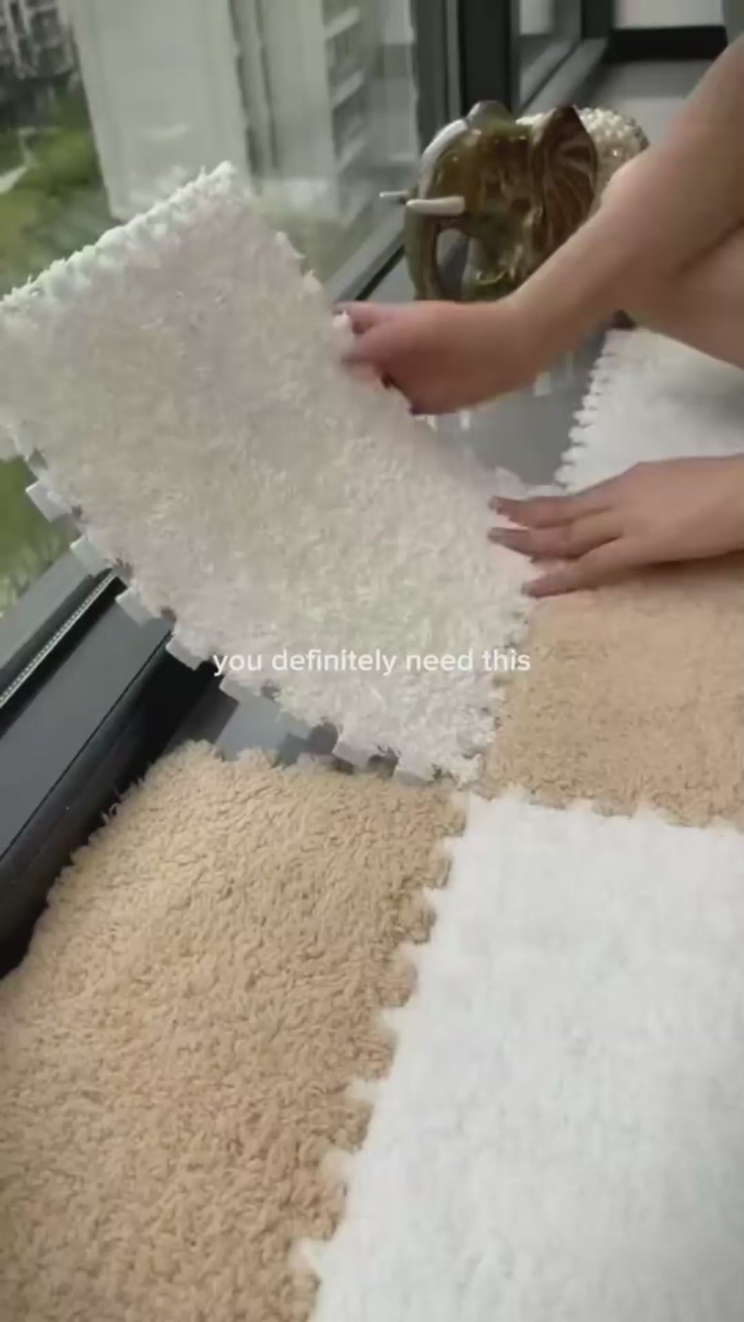 CloudTiles Interlocking Puzzle Carpet Pieces
